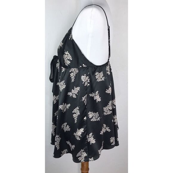 Victoria’s Secret Black Gray Foliage Teddy Top Lingerie Medium - Picture 5 of 7